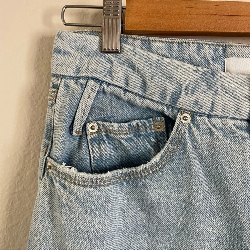 Zara x Good American 90’s Relaxed Jeans Light Wash Size 2 - Picture 6 of 12